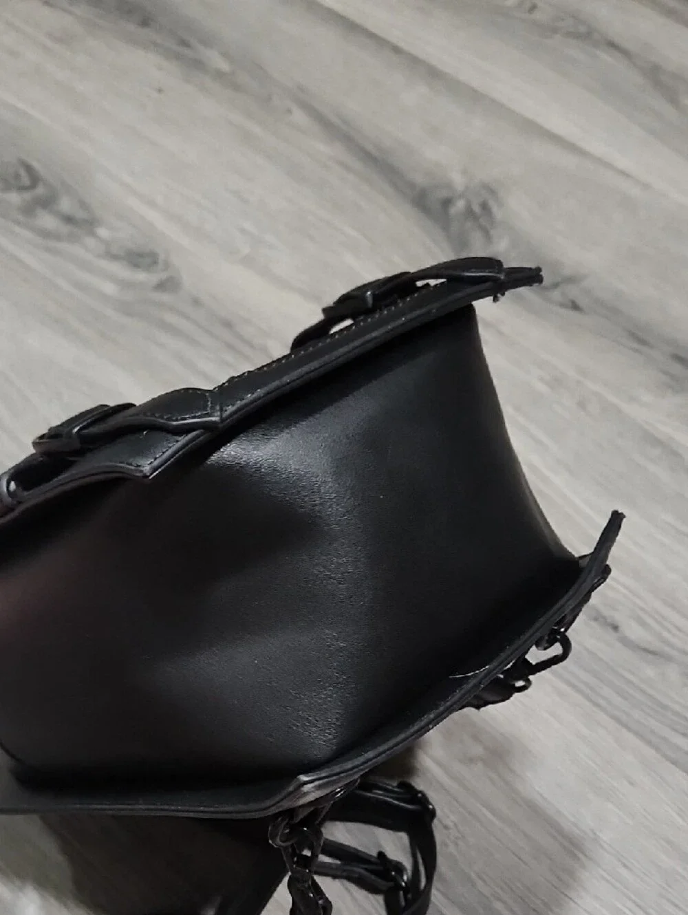 Killstar Black Coffin-Shaped Backpack with Crescent Accent